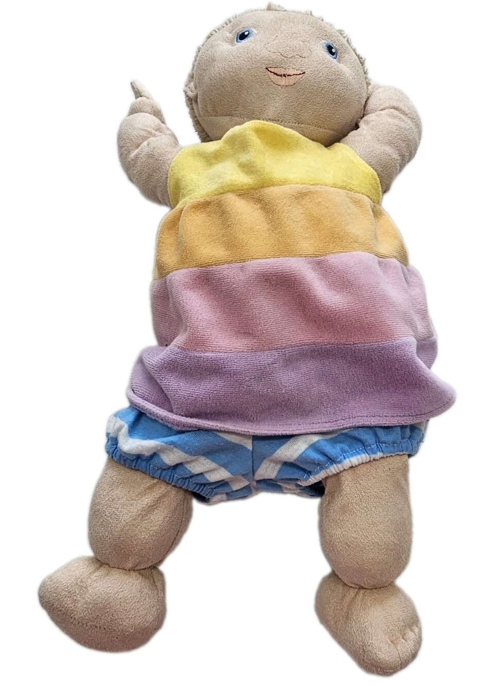 Ikea Lekkamrat Blonde Boy Girl Blue w/ Shorts Jointed Plush Soft Toy Baby Doll